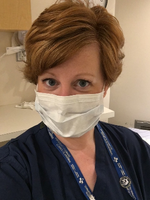 Nurse Kelly - Working in the one of the Cystoscopy Suites at the General campus